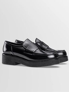NWOT KOIO Women's Black Patent Leather Penny Loafers Size 39